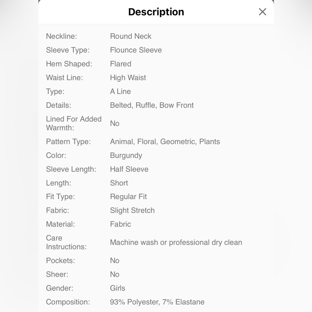 🆕 Baby Girl Summer Ruffled Sleeve Floral Patchwork Dress - Picture 7 of 7